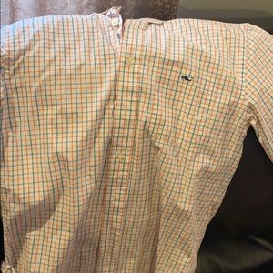 Vineyard vines pink blue and white dress shirt